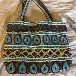 Beaded handbag